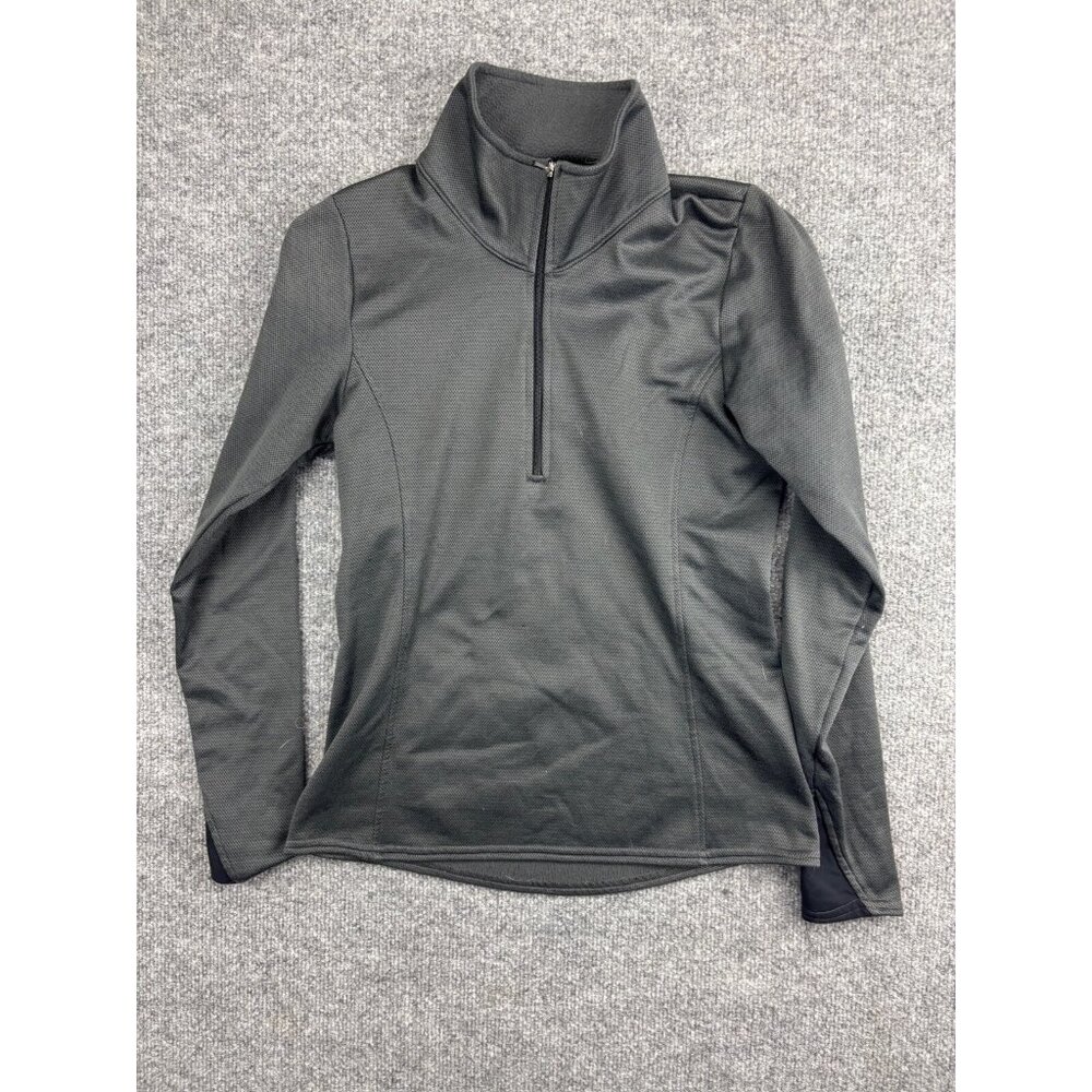 Kerrits 1/2 Zip Pullover Women's S Gray Mock Neck Equestrian Riding Made In USA